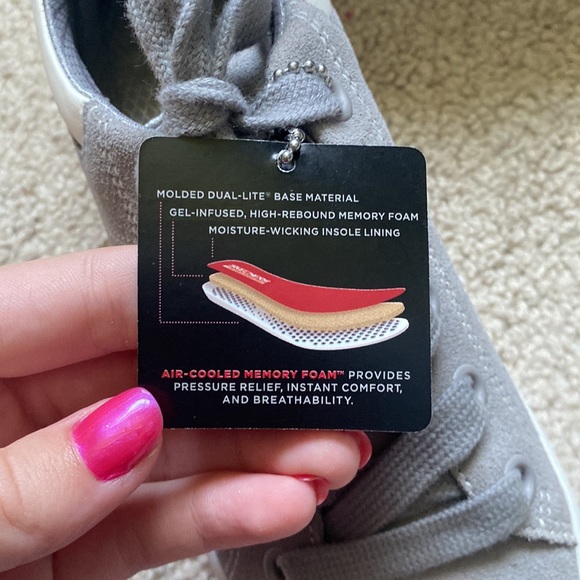 NWT Grey Sketches Street Los Angeles Lace Up Oxford Platform Sneakers Size 6 - Picture 8 of 10